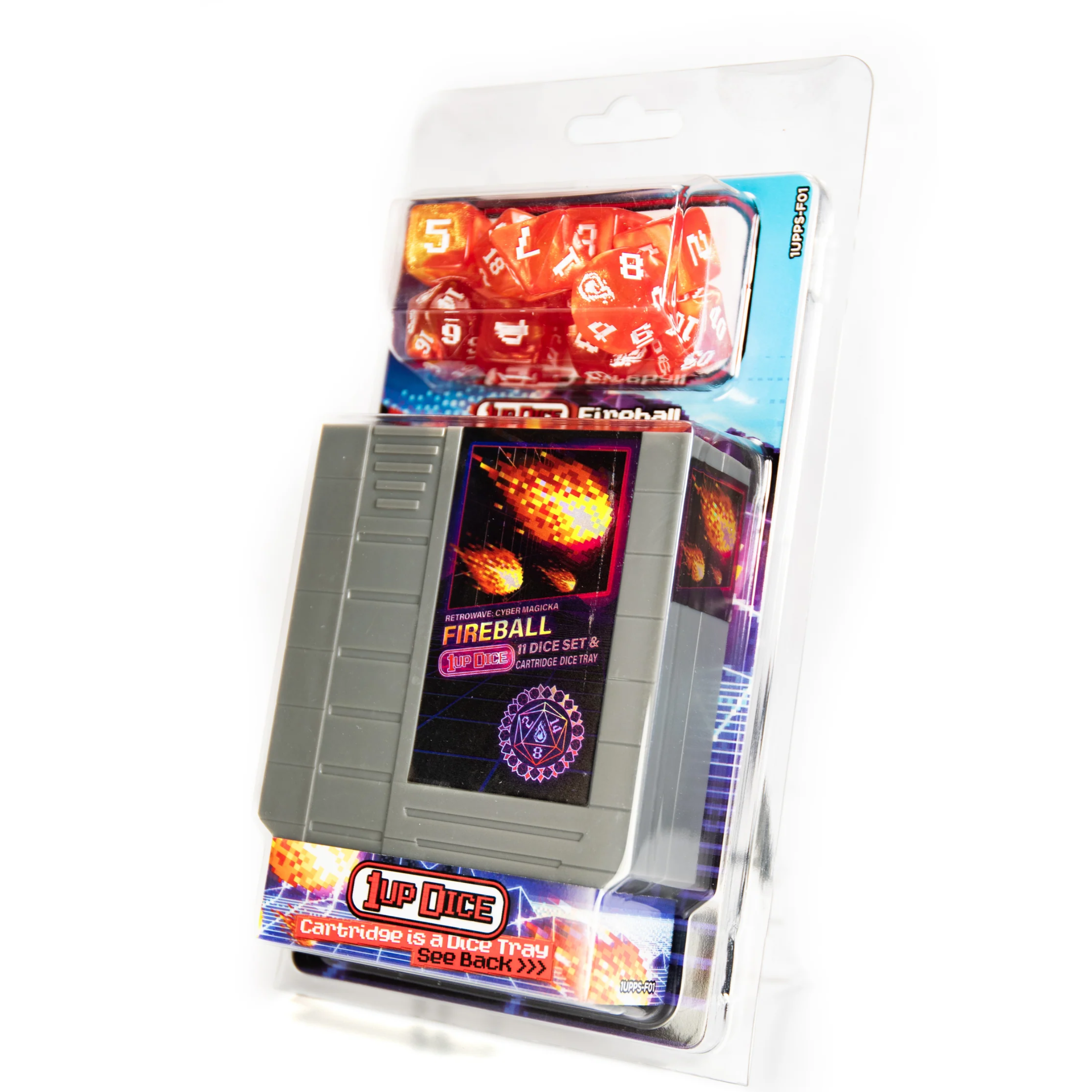 1UP Dice Fireball Polyhedral Dice Set